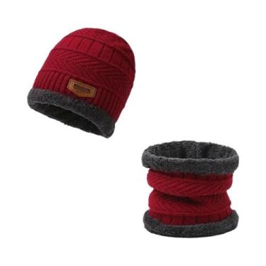 Imagem de Conjunto De Luvas, Gorro E Cachecol Para Inverno Com Tela Sensível Ao 