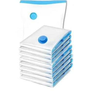 Imagem de Conjunto De Sacos De Armazenamento A VáCuo Para Bagagem – OrganizaçãO De Roupas E GestãO Do Guarda-Roupa(7,Bomba manual)