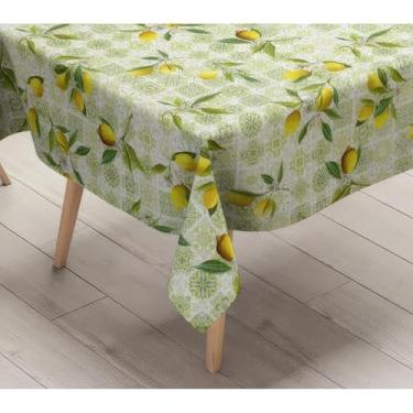 Imagem de Toalha de Mesa Térmica Impermeável Plástico para 4 6 8 e 10 Lugares (1,8 Cadeiras 2,60x1,40)