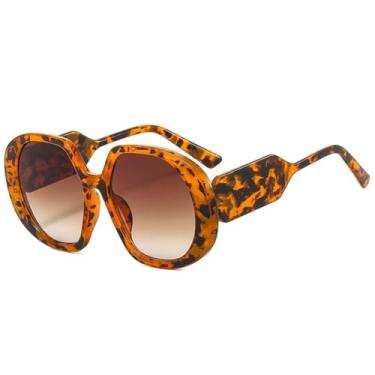 Imagem de Óculos de Sol UV400 - Cores Candy, Tamanho Grande, Redondo, Degradê, para Homens e Mulheres, Esportes ao Ar Livre, Corrida e Ciclismo, 06