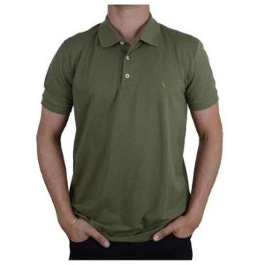 Imagem de Camisa Polo Masculina Reserva Piquet Verde Militar - 00675-Masculino