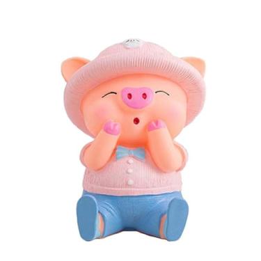 Imagem de Cofrinho de Plástico PVC Poupança Brinquedo Dinheiro Cofre Decorações Digitais O Presente Perfeito para Meninos e Meninas