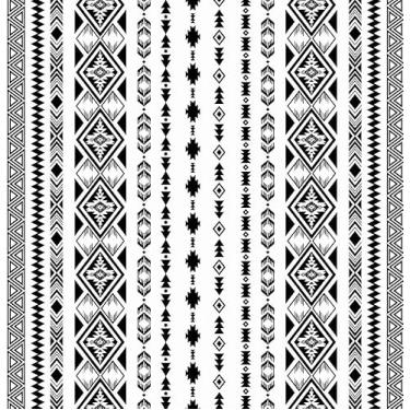 Imagem de Tyrot Jogo de cama com edredom asteca com 2 fronhas para todas as estações, preto e branco, tamanho Queen