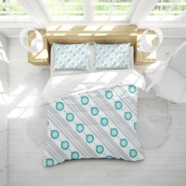 Imagem de Jogo de cama com estampa de lanterna de floco de neve para meninos e meninas, 3 peças, macio, respirável, 200 x 200 cm, 50 x 75 cm x 2 cm