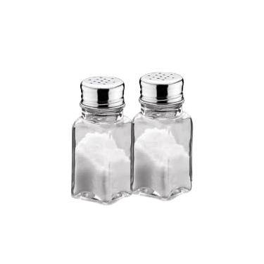 Imagem de Saleiro Paliteiro de Vidro Mesa (Kit c/ 2 Saleiros)