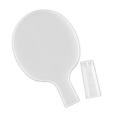 Imagem de Healifty Molde criativo de epóxi de silicone para tênis de mesa moldes de resina epóxi de chocolate transparente DIY alças epóxi molde de fundição epóxi ornamentos de resina molde branco presente gel
