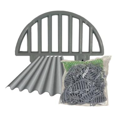 Imagem de 2X Tela Passarinheira Brasilit Cinza Bloqueia - 100 Unidades