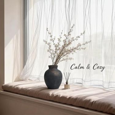 Imagem de Vaso de cerâmica preta 15,5 cm – Vaso de flores rústico feito à mão, mesa de entrada, decoração de mesa para entusiastas de cerâmica de casa e casamento, vaso de grama dos pampas para sala de estar