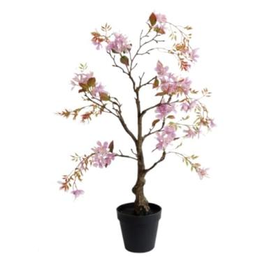 Imagem de SLGGPJBU Plantas Falsas Planta Artificial Begônia Artificial Planta de Plástico Sintético para Interior Exterior Decoração de Escritório Plantas Artificiais Interior Externo, A-140 cm