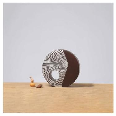 Imagem de Vasos modernos simples vasos de flores secas ornamentos de arte para sala de estar TV varanda quarto ornamentos vaso de mesa (A)