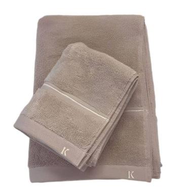 Imagem de Kit Toalha De Banho Gigante E Rosto 2 Pçs Lazio Kacyumara