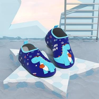 Imagem de Meias aquáticas para crianças, meninas, meninos, antiderrapantes, de secagem rápida, para natação na praia (azul), Azul, 8.5-9 Little Kid