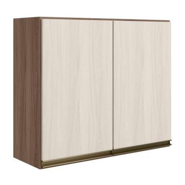 Imagem de Armario Aereo 2 Portas Mdf 80 Cm Kali 12211 Nicioli Carvalho