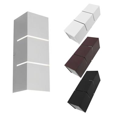 Imagem de Arandela 2 Focos C/ Frisos E Fachos 30cm Externa E Interna