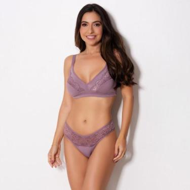 Imagem de Conjunto Ana Cor:OrquídeaTamanho:48 - Supera Fitness & Lingerie, Orquí