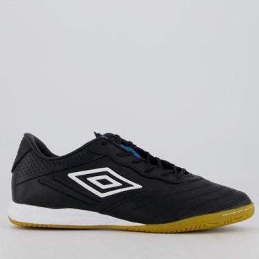 Imagem de Chuteira Umbro Tocco III Premier Futsal Preta e Branca, 42