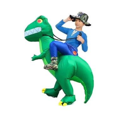 Imagem de Fantasia Inflável De Dinossauro Para Adultos E Crianças, T-Rex Para Co