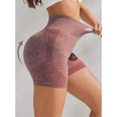 Imagem de Kit par: Até 10 Shorts Academia Empina Bumbum Cintura Alta  Várias Cor