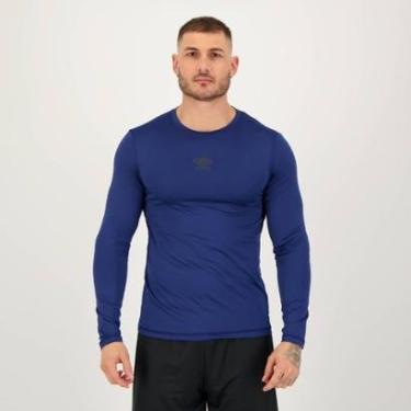 Imagem de Camisa Manga Longa Umbro Diamond Touch Marinho-Masculino