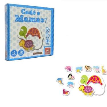 Imagem de Cadê a Mamãe - Quebra cabeça em Madeira - Educativo - Brincadeira De C