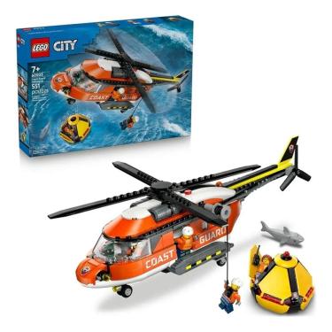 Imagem de Lego 60503 City - Helicóptero Resgate da Guarda Costeira 38 Cm – 551 peças
