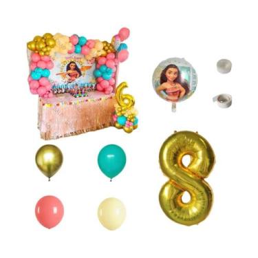 Imagem de Decorações Para Festa De Aniversário Moana, Kit De Arco De Balões De L