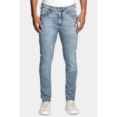 Imagem de Calça Jeans Skinny Power Destroyer Dirty Azul Médio-Masculino