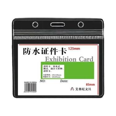 Imagem de Porta-Crachás E Cartões De Identificação Em PVC Transparente Impermeáv