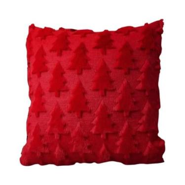 Imagem de Capa De Almofada Decorativa De Pelúcia De Natal Para Sofá, Sala De Est