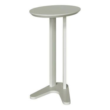 Imagem de Mesa de Apoio Oval TB604 Dalla Costa Off White
