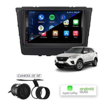 Imagem de Multimídia MP10 CarPlay e Android Auto Creta 2017 ate 2021 - First Opt