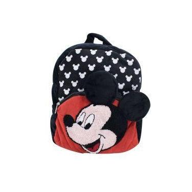 Imagem de Mochila infantil preto mickey pelúcia - disney