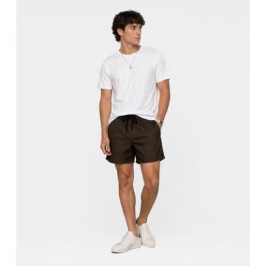 Imagem de Bermuda Masculina Em Sarja Rota Da Onda Verde, G, Verde