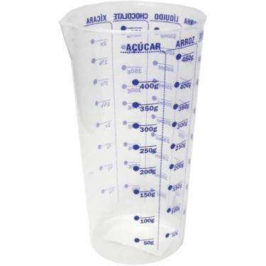 Imagem de Copo Plastico Medidor Dosador Graduado 500 Ml Top Cor Azul - Dona Cota