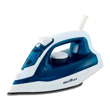 Imagem de Ferro de Passar a Vapor e a Seco Britânia BFV187A - Azul e Branco