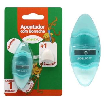 Imagem de Apontador Com Borracha e Refil da Borracha Leo e Leo  - Leo&Leo, Azul
