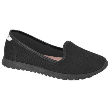 Imagem de Tênis Casual Moleca 5736.124 Feminino, Preto, 35