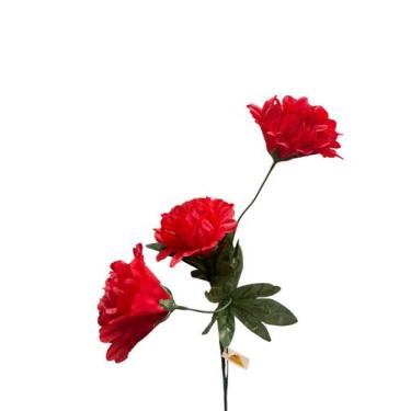 Imagem de Flor Artificial Crisântemo com 3 Galhos 65 cm Decoração - smo importad