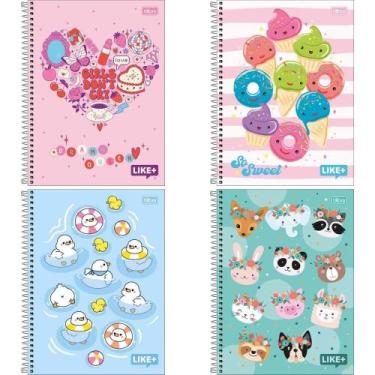 Imagem de Caderno 10X1 Capa Dura Like+ 200 Folhas Feminino PCT.C/04 - Tilibra
