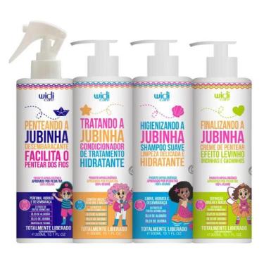 Imagem de Kit Jubinha Infantil Shampoo, Condicionador , Creme Levinho e Spray - 
