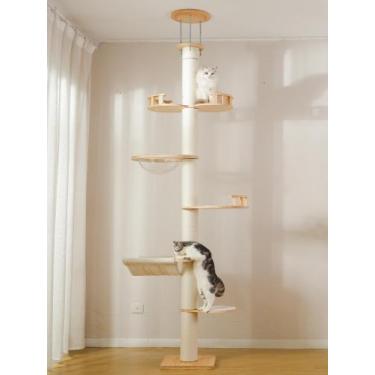 Imagem de Árvore para Gatos LOVINFURBABY Ajustável de 5 Andares 223-267cm