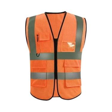 Imagem de Roupa Protetora Refletiva Com Múltiplos Bolsos, Jaqueta De Alta Visibi
