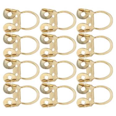 Imagem de Palhetas de dedo, 12 peças de dedo oco para guitarrista para casa para entusiasta de música para performance ao ar livre(ouro)