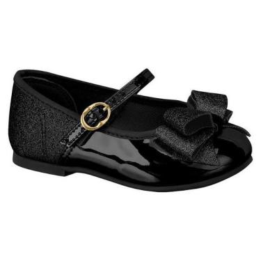 Imagem de Sapato Infantil Feminino Molekinha Glitter Preto 2106.176