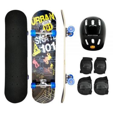 Imagem de Skate Com Acessorios De Proteção Dm Radical