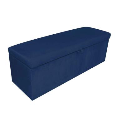 Imagem de Calçadeira Clean 100cm Suede Azul Marinho D`Rossi