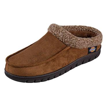 Imagem de Dickies Pantufas masculinas perfuradas de espuma viscoelástica – sola interna/externa, lavável na máquina, Bronzeado médio, Medium
