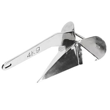 Imagem de Aço inoxidável 316 resistente estilo delta para barco âncora 4 kg tipo asa triangular tipo arado âncora para atracação de barco na praia