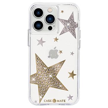 Imagem de Case-Mate - Sheer Superstar - Capa para iPhone 13 Pro Max - Estrelas de strass - Proteção contra quedas de 3 metros - 6,7 polegadas - Superstar transparente