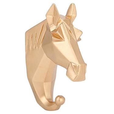 Imagem de Cabide para chaves, gancho para pendurar, casacos, roupas, chapéus para garagem, jardim, cozinha, lavanderia, escola, hotel, restaurante, hospital, supermercados (cabeça de cavalo)